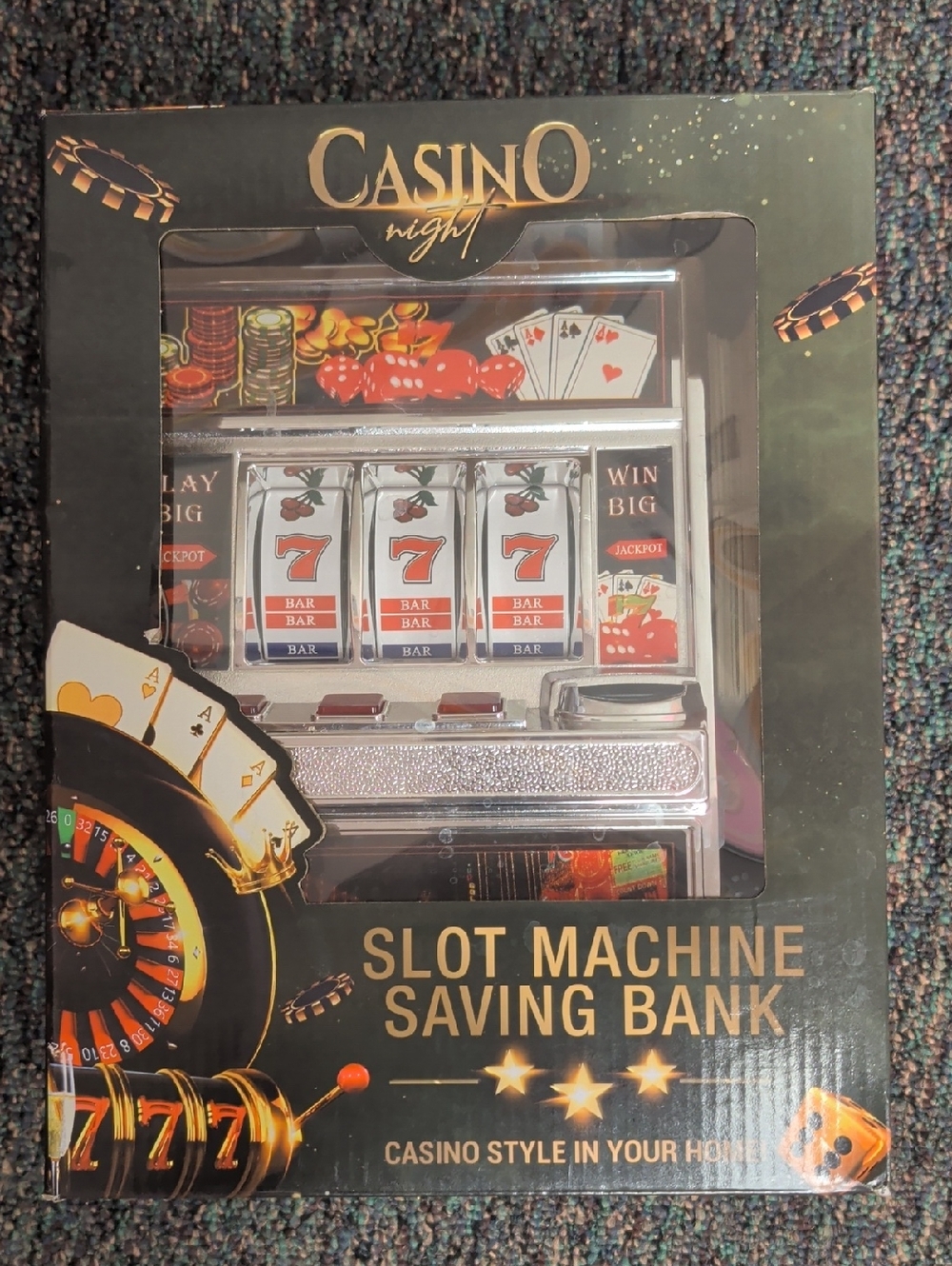 Saving Bank - Silver & Red